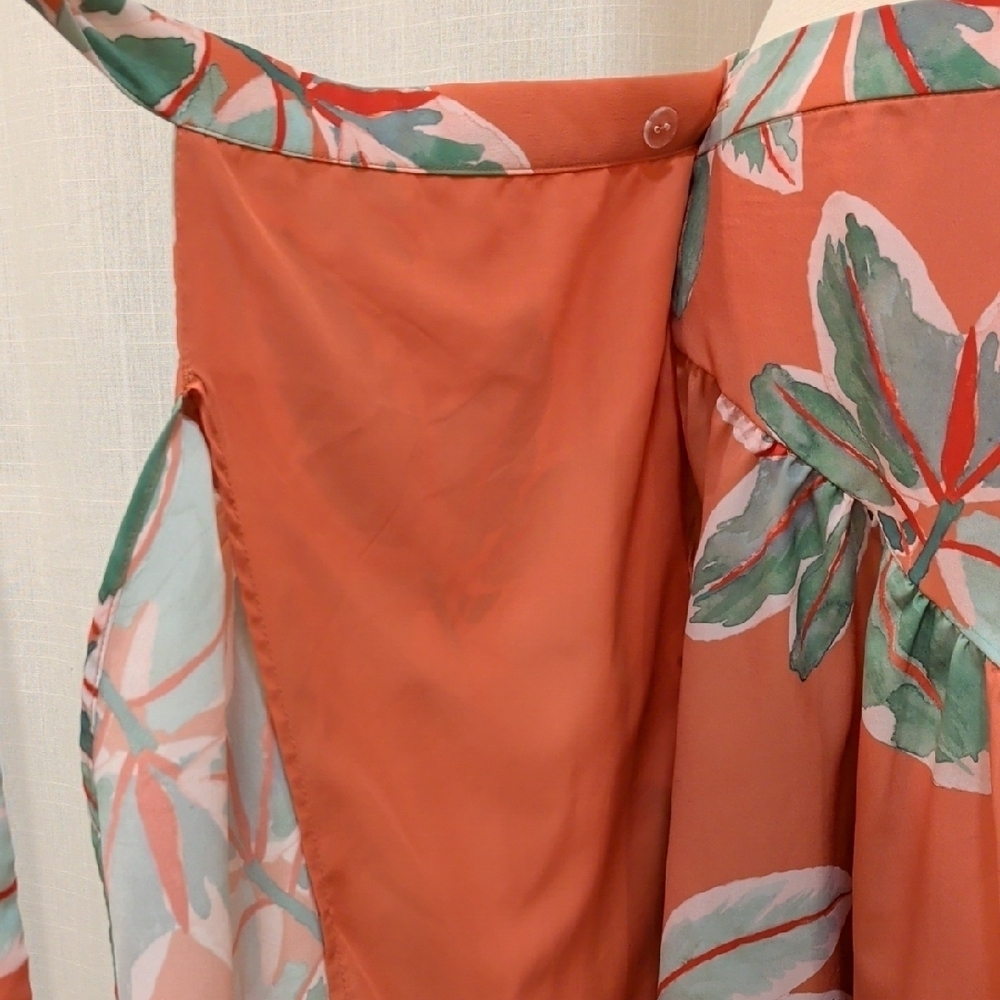 NWT Floral Wrap Tiered Skirt Anthropologie - Picture 2 of 9